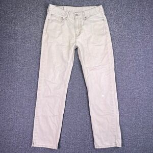 Levis 514 Pants Mens 31x29 Khaki Tan Cotton Straight Casual Workwear Tag32x32